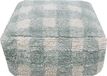 Lorena Canals Wasbare poef - Vichy Blue Sage - 20x40x40cm