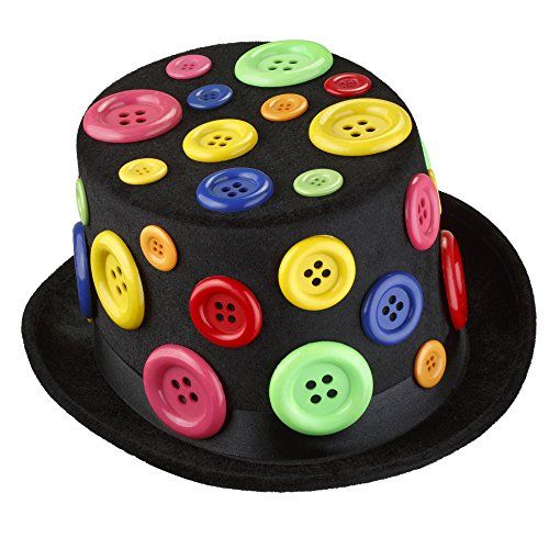 Dress Up America Fancy Party Hat with Buttons for Adults