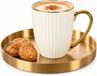 Excellent Houseware Mug / tasse à thé Fancy - wit - 340 ml