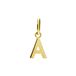 Lucardi Dames 14 karaat gouden letter hanger alfabet - Letter A - 14 Karaat Goud - Goud