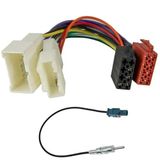Sound way - Kabelboom ISO-connector en antenne-adapter voor autoradio-installatie compatibel met Renault, Dacia, Nissan, Opel