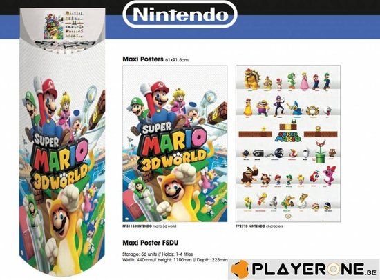 SanDisk NINTENDO - Display 56 Posters (61X91) : 28 X Mario 3D 28 X Characters