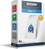 SQOON ® - Stofzuigerzakken geschikt voor Miele G/N - Miele 9917730 - o.a. Miele Complete C2, Complete C3, Classic C1, S8, S5, S2 Series - 4 Stuks