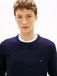 Tommy Hilfiger Pull en laine d'agneau torsadée bleu marine taille L