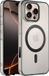 Coverzs matte MagSafe case geschikt voor iPhone 16 Pro Max (transparant/zwart)