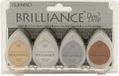 Tsukineko Brilliance Drew Drop stempelkussen set Planetarium - Galaxy gold, Starlite silver, Platinum Planet, Cosmic Copper