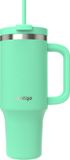 Contigo Tumbler Streeterville 1,2 litre avec poignée | Bouteille d'eau isolée sous vide en acier inoxydable avec paille et couvercle | Froid pendant 29 heures | Tasse de voyage | Bouteille isotherme | Sans BPA | Reef