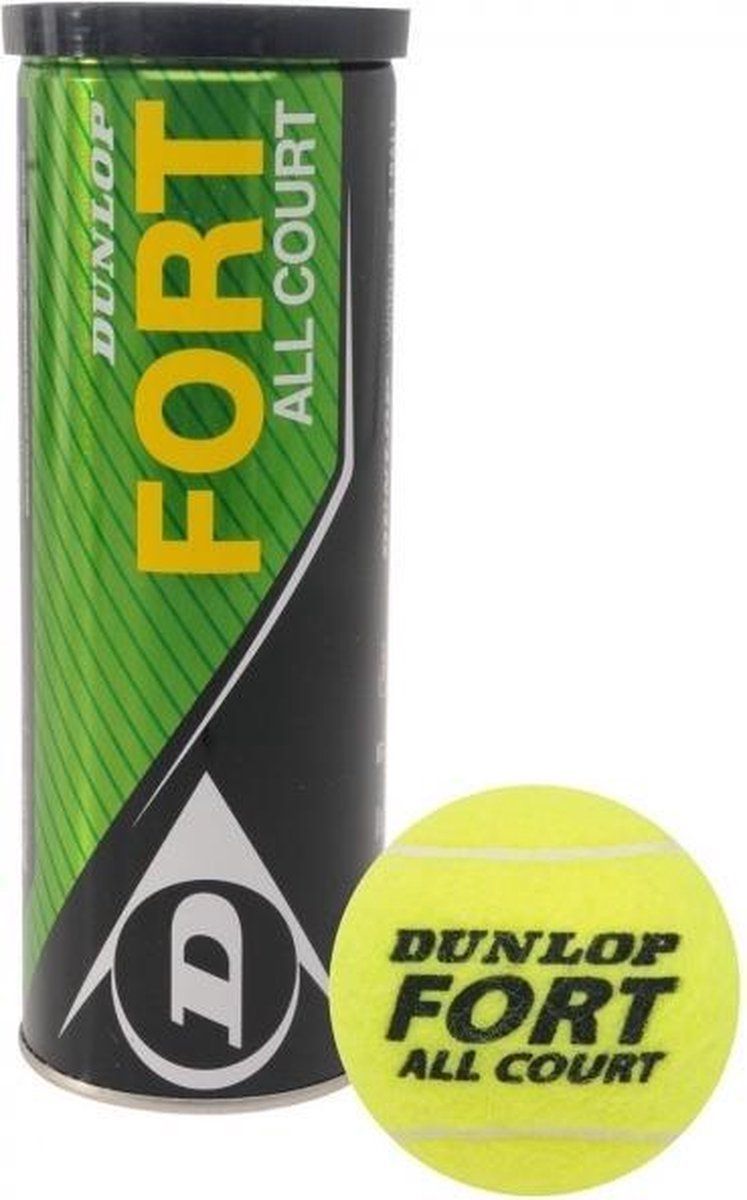 Dunlop Tennisbal Fort All Court - 4 Stuks - Geel