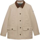 Superdry Estate Cotton Barn Jas Beige XL Vrouw