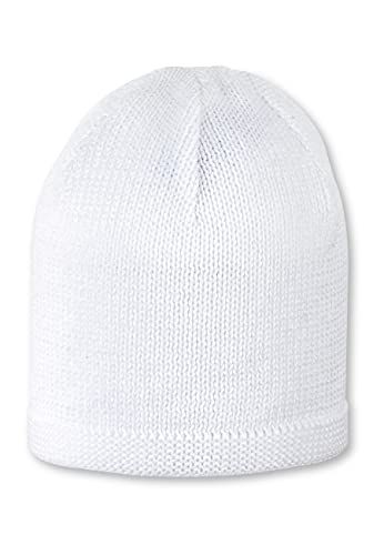 Sterntaler Unisex Gebreide Muts - 6-9 Maanden - Maat 45 - Wit