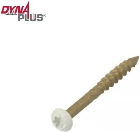 Dynaplus Gevelschroef 4.0X40/22 AR-bronze CK Wit TX15