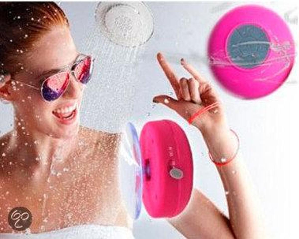 Everstar Waterproof Bluetooth Shower en Auto Speaker (Roze roze
