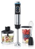 Merkloos Staafmixer Staafmixer 1200 W Mixstaaf en pureerstaaf Roestvrij staal Met garde, hakmolen en maatbeker 800 ml