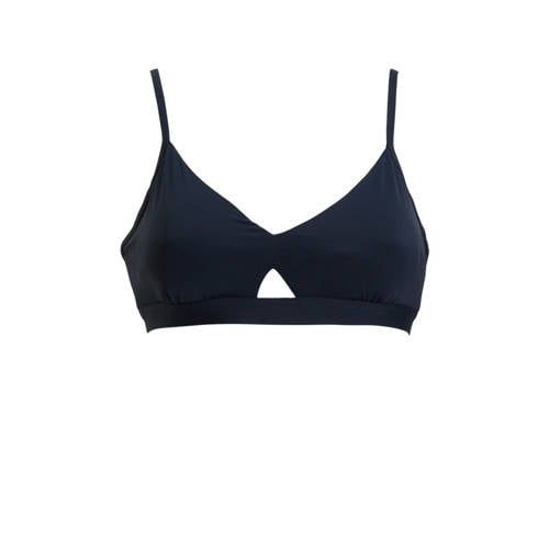 Seafolly Collective voorgevormde crop bikinitop donkerblauw