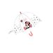 Minnie Mouse paraplu, paddenstoel, transparant, 48,5 cm