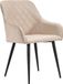 Soof&Tess - Set van 2 - Bergamo Eetkamerstoel - Beige - Fluweel - Velvet - Industrieel - Met armleuning - Easy Clean Stoffen - Hoge Kwaliteit
