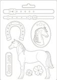 Stamperia Soft Mould A4 Romantic Horses Standing Horse (K3PTA4500)