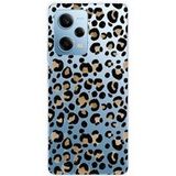 Xiaomi Bedrukt siliconen hoesje compatibel met Xiaomi Redmi Note 12 Pro 5G, Xiaomi Poco X5 Pro Leopard