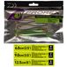 Daiwa PROREX DUCKFIN SHAD SET - Ensemble de pêche à l'élastique, couleur:UV pour eaux troubles et Reaction-Strikes, longueur cm:6,0