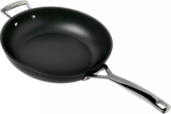 Le Creuset Les Forgées TNS Pannenset - 2-delig - Zwart/RVS