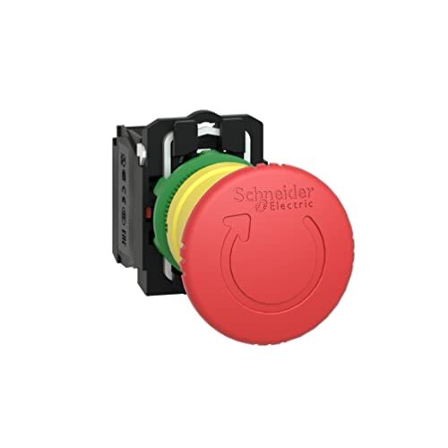 SCHNEIDER ELECTRIC | XB5AS8442 - noodstop-/noodstopknop paddenstoelknop rood, 40 mm, roterende ontgrendeling 22 mm, 1Ö