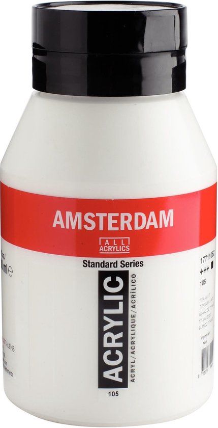 Amsterdam Standard Series Acrylverf - Titaanwit 105 - 1000 ml