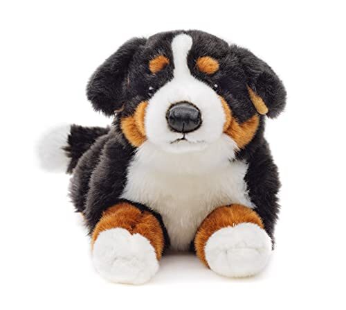 Uni-Toys - Berner Mountain Dog, liggend - 42 cm (lengte) - pluche hond - pluche dier, knuffeldier