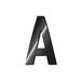 Legami - Stickers van metaal, My Initial, letter A, max. 2,5 cm, hoogte 2,5 cm, personaliseer uw accessoires, wegwerp