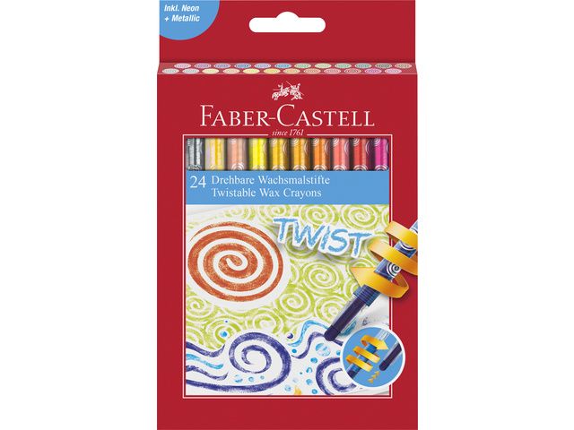 Faber-Castell 120004 - Krijtjes - 24 stuks - multi