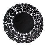 Garcia de Pou Ronde Doilies, 9 cm, Papier, Zwart