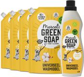 Marcel's Green Soap Wasmiddel Katoen & Vanille 23 Wasbeurten + 4 Navullingen Pakket