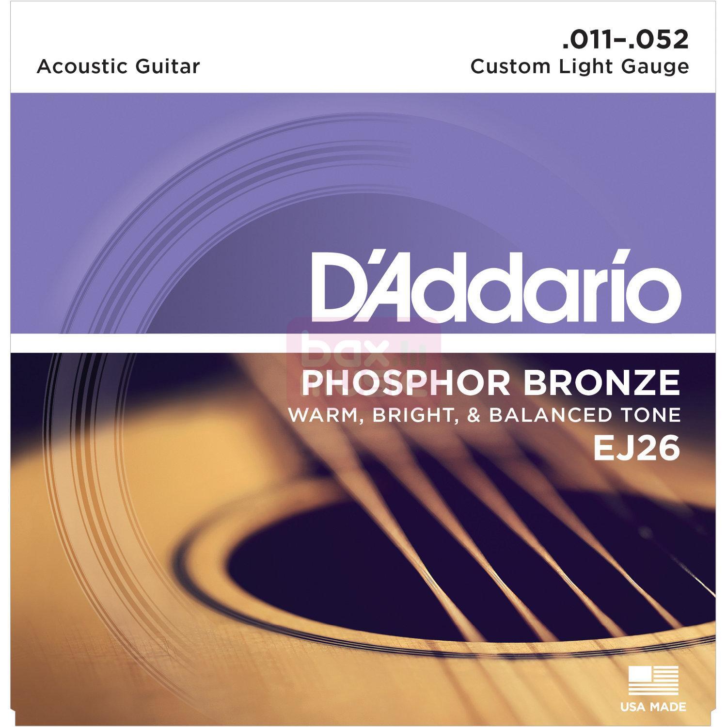 D'ADDARIO Daddario EJ26 snarenset voor akoestische western gitaar