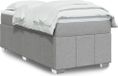 Maison Exclusive - Sommier à lattes de lit avec matelas gris clair 100x200cm tissu