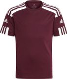 Adidas Squadra 21 Shirt Korte Mouw Kinderen - Bordeaux / Wit | Maat: 140