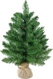 HOMCOM kerstboom voor op tafel - Ø44x 60H cm - linnen/PVC/cement