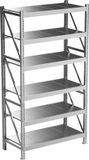 Povag Stellingkast metaal - Opbergrek - 200x110x50 cm - 300 kg per legniveau - 6 legniveaus