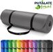 TRESKO® tapis de fitness tapis de yoga tapis de Pilates tapis de gymnastique | 185 x 60 x 1,5 cm | Gris