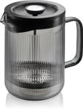 GEFU CRISTIANO French Press Koffiezetter – 600 ml – Borosilicaatglas – Smoke Grey
