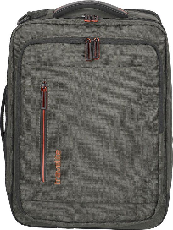 Travelite Crosslite 2-in-1 Rugzak & Zakelijke Schoudertas - 16 inch - Olive Green