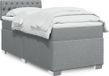 Maison Exclusive - Boxspringbed met matras, lichtgrijs, 80 x 200 cm, textiel