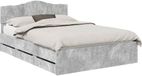 vidaXL Bedframe Beton Grijs 160 x 200 cm