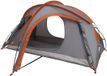 vidaXL Trekkingtent - Grijs en oranje - 2-persoons