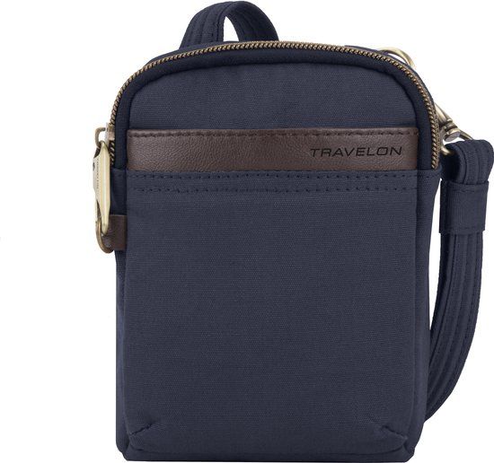 Travelon Anti-Diefstal Crossbody Tas - Klein - Marineblauw - Unisex