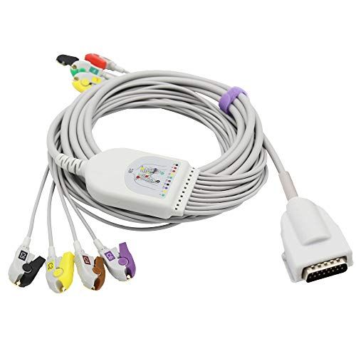 Sino-K Compatibel Burdick EKG Kabel 10 Leads IEC Pinch/Grabber Europese Standaard Connector CE/FDA Goedgekeurd