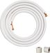 VEVOR Kit de ligne mini-split 25FT, tuyauterie en cuivre de 1/4" et 3/8" OD avec isolation à trois couches