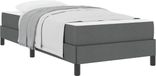 vidaXL Boxspringbed Donkergrijs 90 x 190 cm Stof
