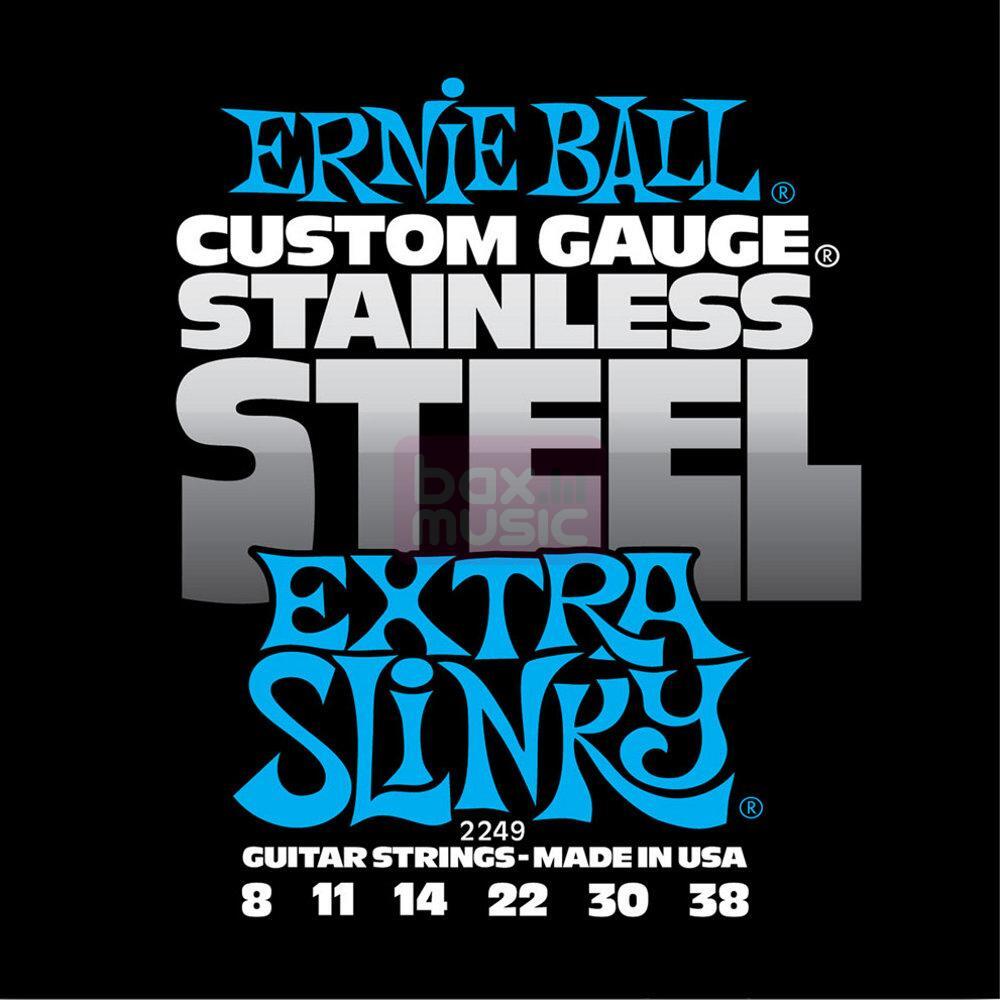 Ernie Ball 2249 Stainless Steel Extra Slinky snarenset