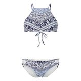 O'Neill Pw Soara Koppa Bikini's voor dames, Blue Aop W/Blauw