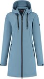 Kjelvik Outdoorjas Faye Blauw - Maat 40 - Dames - Polyester - Zomer 2025