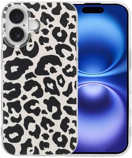 imoshion Hoesje - Geschikt voor Apple iPhone 16 - Leopard Transparent